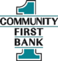 Community First Bank logo