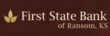 The First State Bank of Ransom logo
