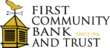 First Community Bank and Trust logo