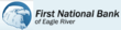 The First National Bank of Eagle River logo