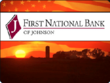 The First National Bank of Johnson logo