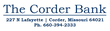 The Corder Bank logo